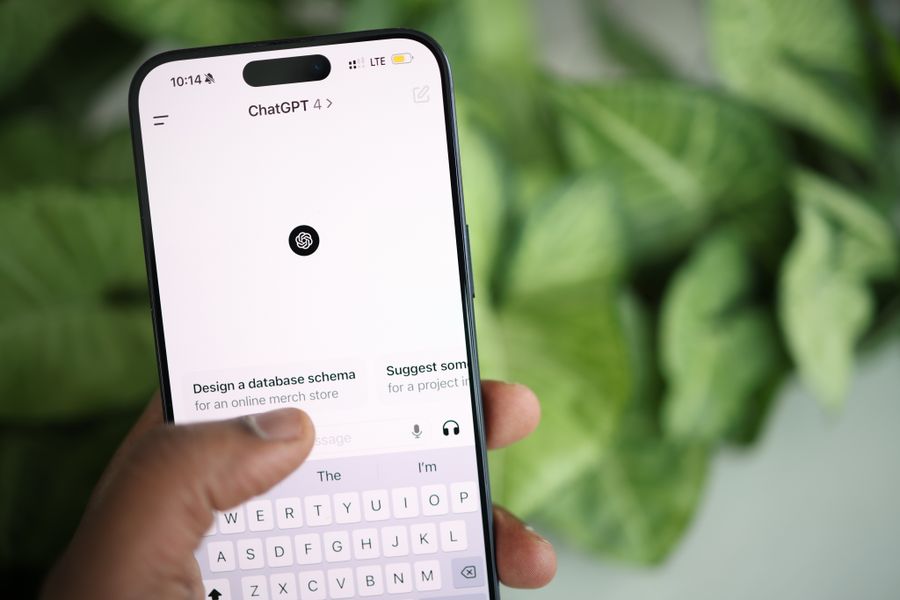 Checking brand visibility in a ChatGPT conversation on mobile
